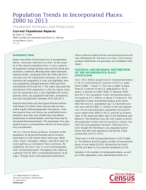 Population Trends in Incorporated Places: 2000 to 2013