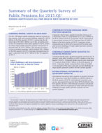 Summary of The Quarterly Survey of Public Pensions for 2015: Q1
