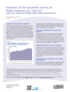 Summary of the Quarterly Survey of Public Pensions for 2015: Q3