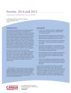 Poverty: 2014 and 2015