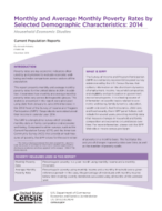 Monthly and Average Monthly Poverty Rates by Selected Demographic Characteristics: 2014