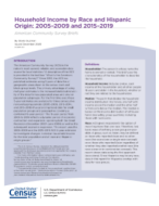 Household Income by Race and Hispanic Origin: 2005-2009 and 2015-2019