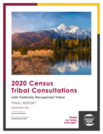 2020 Census Tribal Consultations with Federally Recognized Tribals