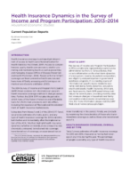 Health Insurance Dynamics in the Survey of Income and Program Participation: 2013-2014