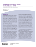 Childhood Disability in the United States: 2019