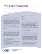 Bachelor's Degree Attainment in the United States: 2005 to 2019