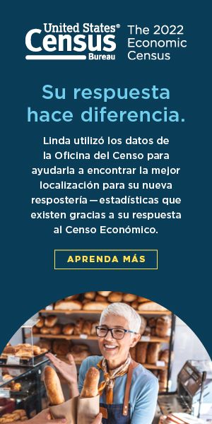 2022 Economic Census: Su repuesta hace diferencia. Linda utilizo los datos de la Oficina del Censo para ayudaria a encontrar la mejor localizacion para su nueva reposteria.