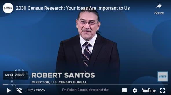 2030 Census: Your Research Ideas Are Important to Us