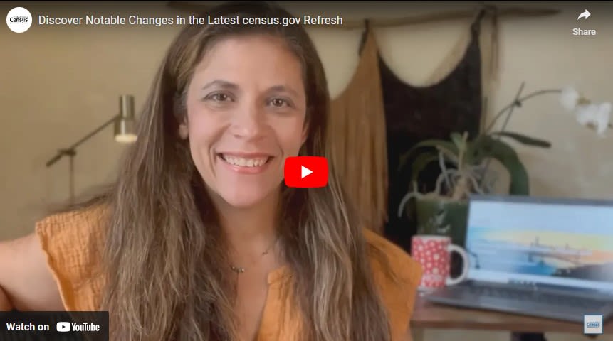 Census.gov Design Refresh Tutorial Video