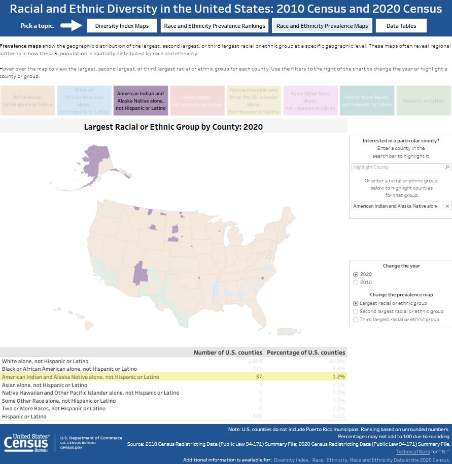 Racial and Ethnic Diversity Prevalence Maps: 2010 Census and 2020 Census