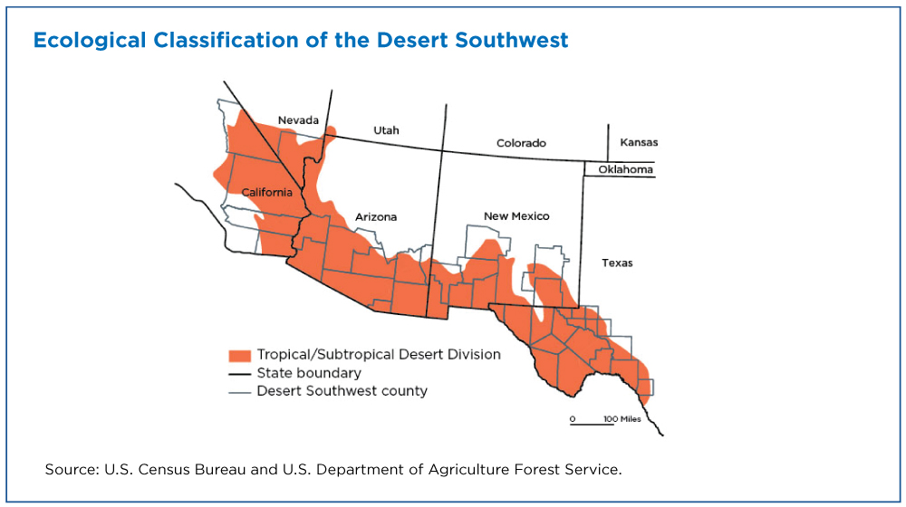 Figure 1. Ecological Classification of the Desert Southwest