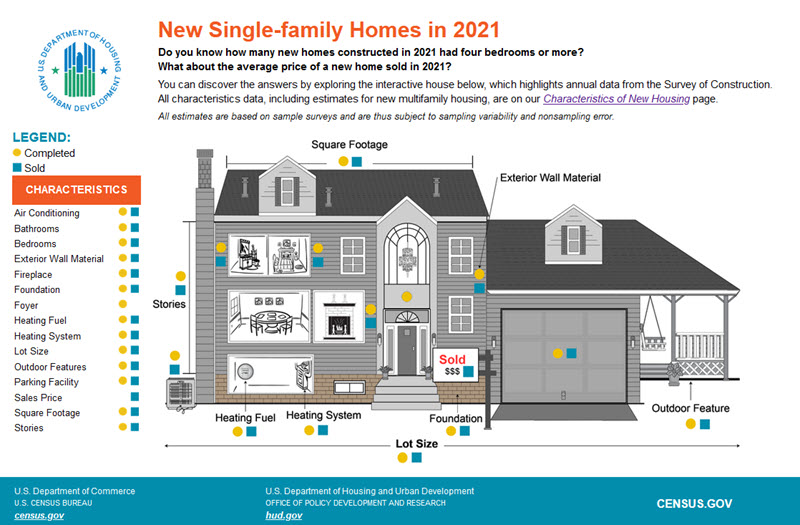 New Single-family Homes in 2021 - Infographic