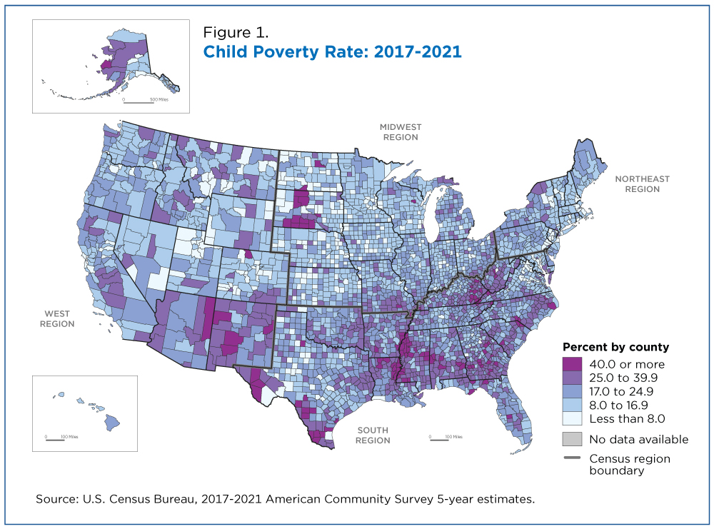 Figure 1. Child Poverty Rate: 2017-2021