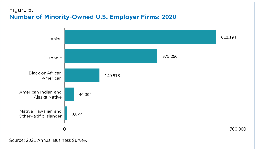 Figure 5. Number of Minority-Owned U.S. Employer Firms: 2020