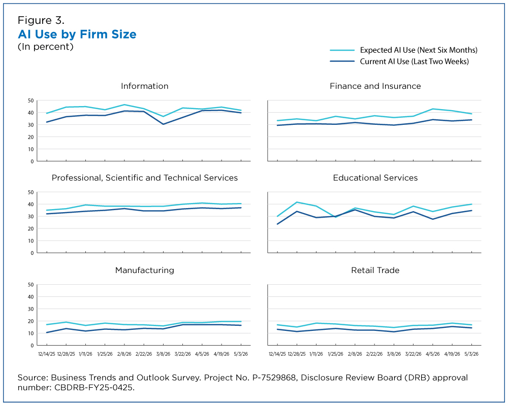 Figure 3. AI Use by Firm Size