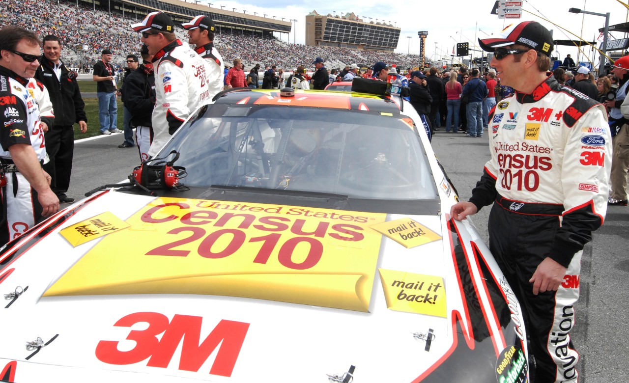 MARCH 7, 2010  HAMPTON, Georgia  Photos from Atlanta Motor Speedway and Census 2010 NASCAR vehicle driven by Greg Biffle. Kent D. Johnson, kdjohnson@ajc.com