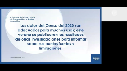 Census Bureau Hosts News Conference to Release 2020 Census Data Quality Results- Spanish