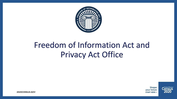 Freedom of Information Act and Privacy Act Office Videos