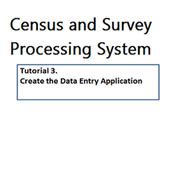 CSPro: Create the Data Entry Application
