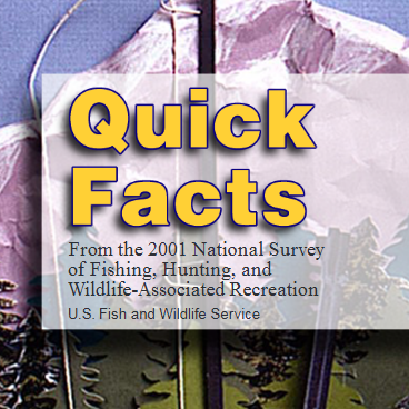 Quick Facts from the 2001 National Survey of Fishing, Hunting, and Wildlife-Associated Recreation