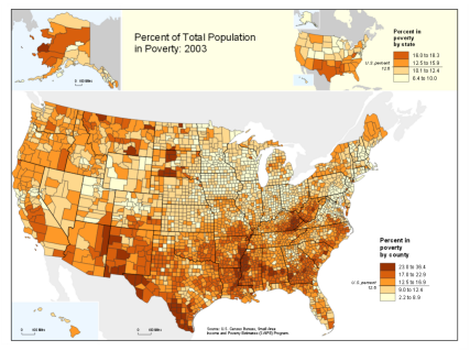 Percent of Total Population in Poverty: 2003