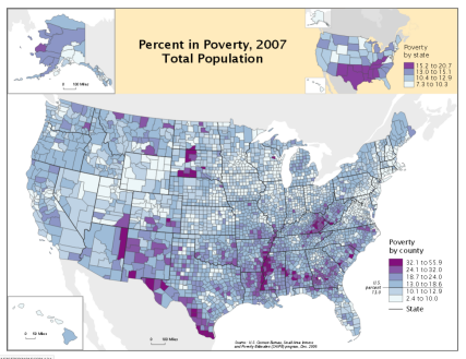 Percent in Poverty, 2007 Total Population