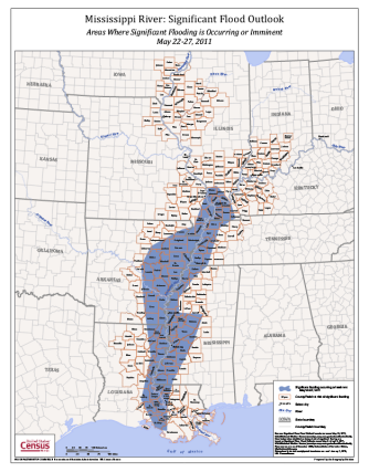 Mississippi River: Significant Flood Outlook Area