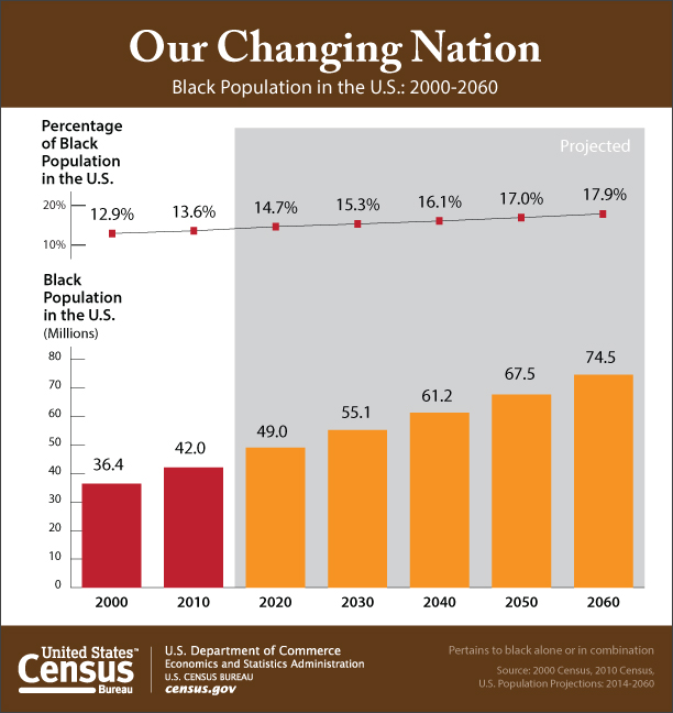Our Changing Nation Black Population in the U.S. 20002060