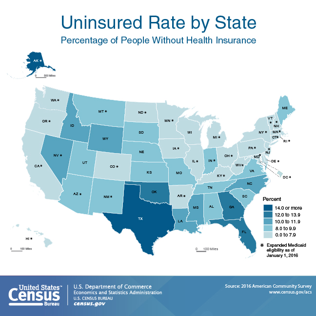 Uninsured Rate by State