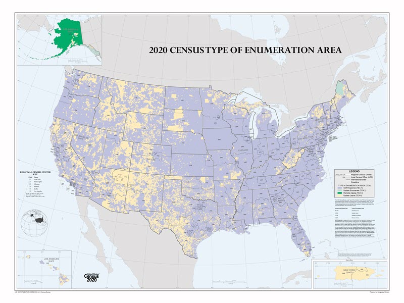 2020 Census Type of Enumeration Area