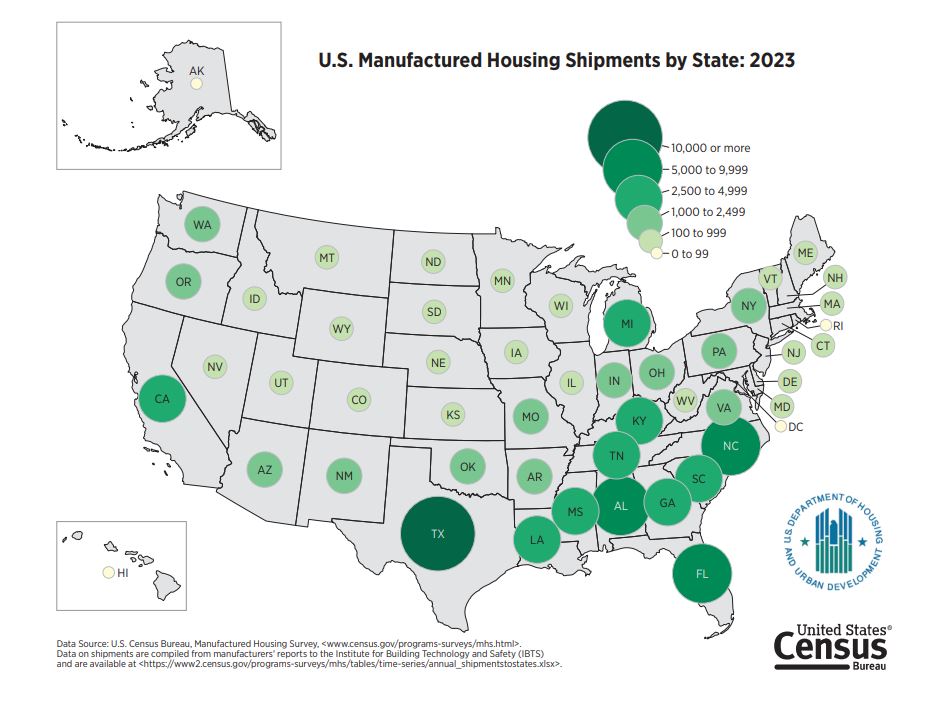 2023 Shipments Map
