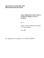 Using Administrative Record Data to Evaluate the Quality of Survey Estimates