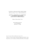 RESEARCH REPORT SERIES OR STUDY SERIES