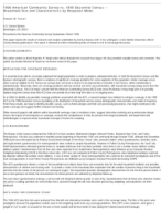 1996 American Community Survey vs. 1990 Decennial Census -- Household Size and Characteristics by Response Mode