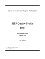 SIPP Quality Profile, 1998 (3rd edition)