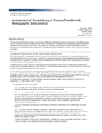 Assessment of Consistency of Census Results with Demographic Benchmarks