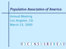 The American Community Survey: Exploring a New Data Source for the Study of Migration