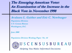 The Emerging American Voter: An Examination of the Increase in the Black Vote in November 1998