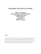 Measuring the Digital Economy Working Paper