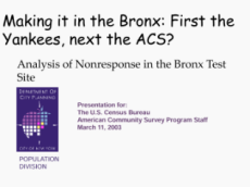 Making it in the Bronx: First the Yankees, next the ACS?