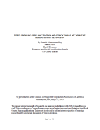  The Earnings Gap by Occupation and Educational Attainment: Findings from Census 2000