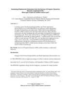 Assessing Employment Outcomes from the Survey of Program Dynamics Second Longitudinal File: What type of jobs do welfare leavers get?