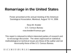 Remarriage in the United States