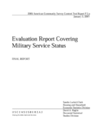 Evaluation Report Covering Military Service Status