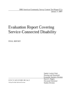 Evaluation Report Covering Service-Connected Disability