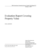 Evaluation Report Covering Property Value 