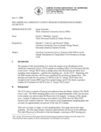 American Community Survey: Analysis of the Effects on the Sample Distribution of Using Minor Civil Divisions as Design Areas