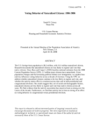 Voting Behavior of Naturalized Citizens: 1996-2006