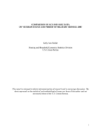 Comparison of ACS and ASEC Data on Veteran Status and Period of Military Service: 2007 
