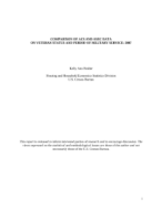 Comparison of ACS and ASEC Data on Veteran Status and Period of Military Service: 2007